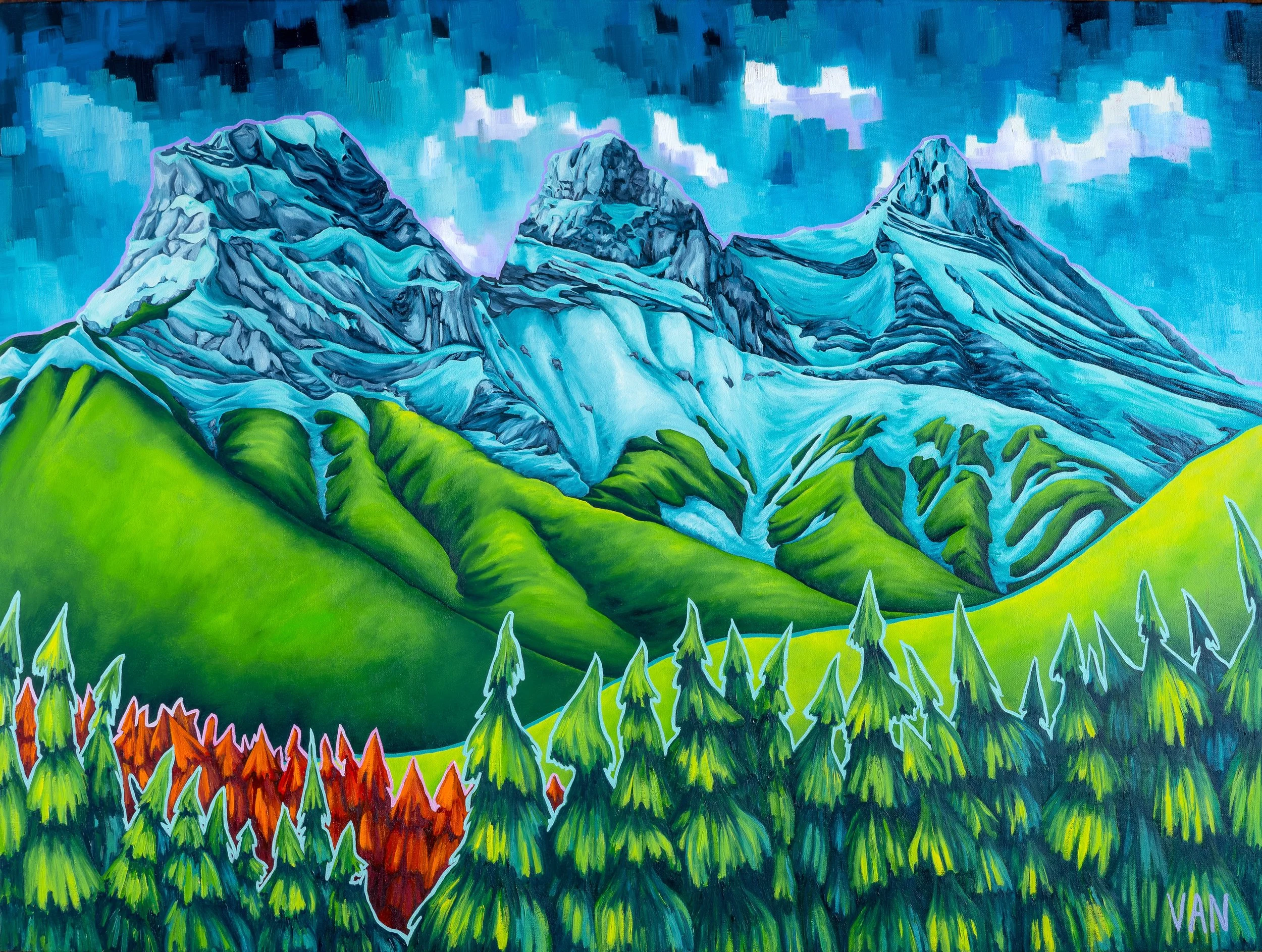 Three Sisters, Canmore — VAN COLDEN ART